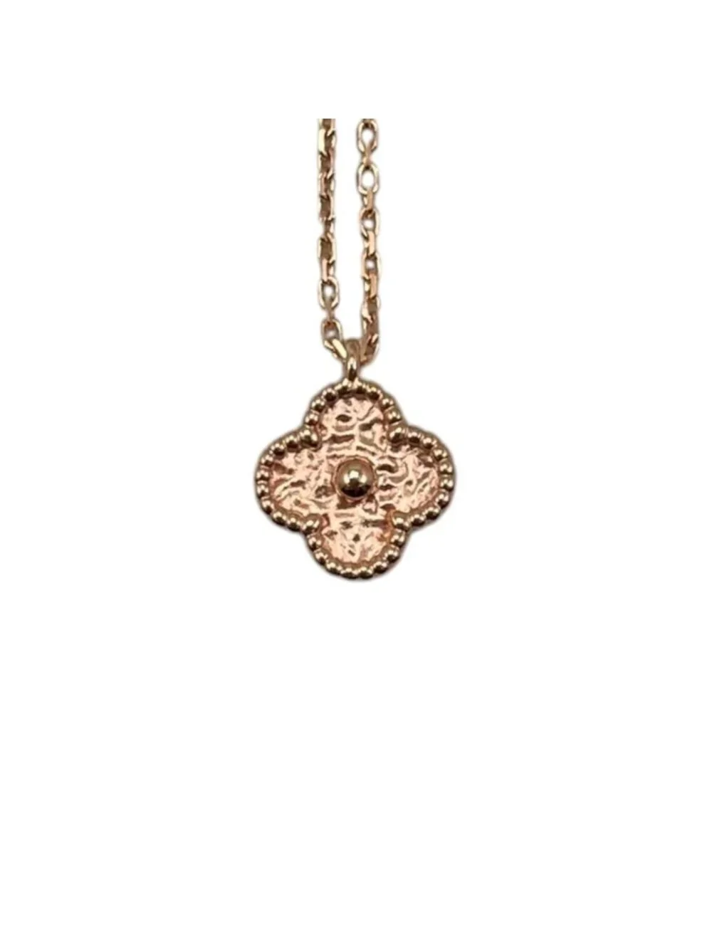 Van Cleef & Arpels Necklace Suit Alhambra Pendant Rose Gold&arpels